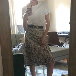 ZAZU MIDI SKIRT LEOPARD